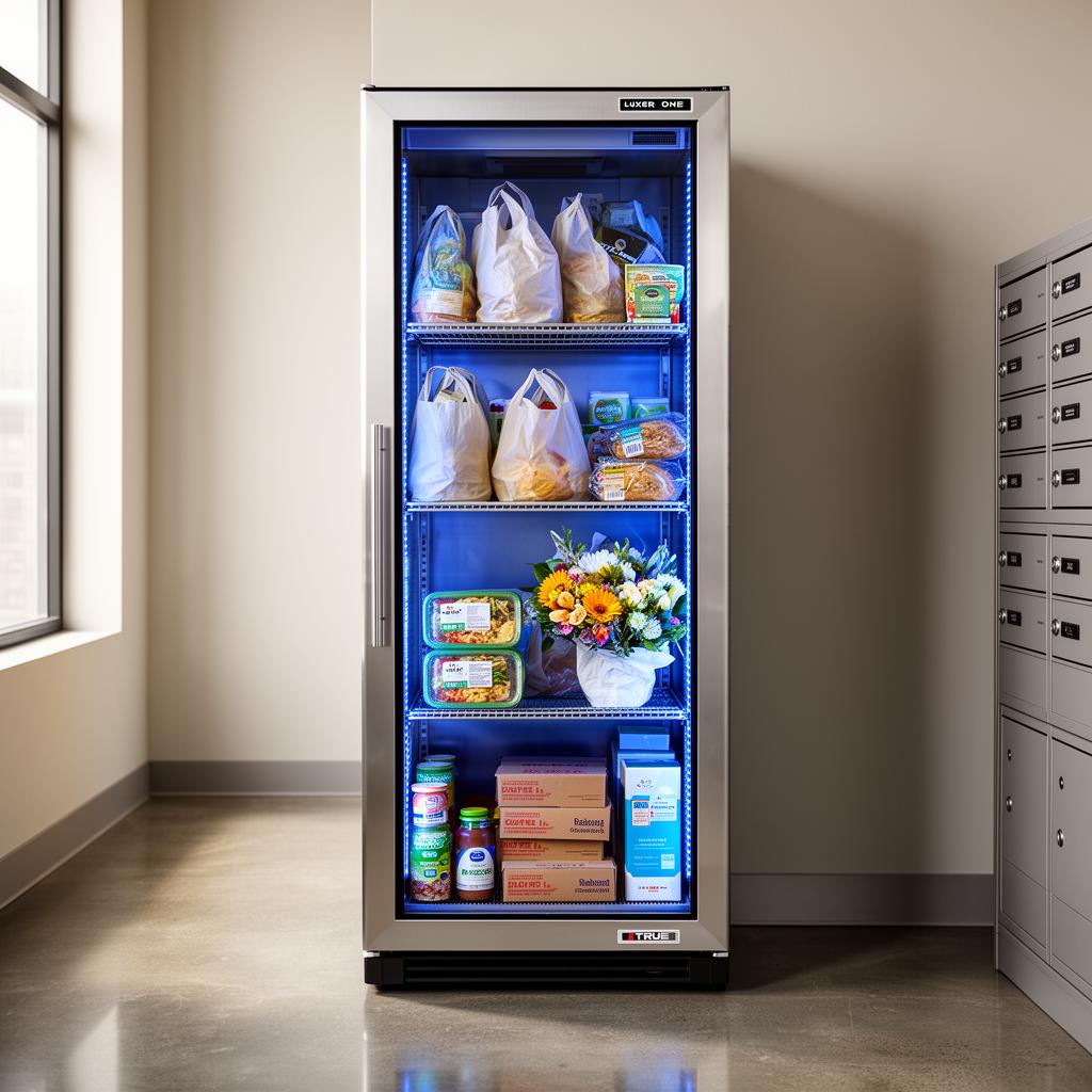 Luxer One refrigerated parcel lockers for grocery deliveries