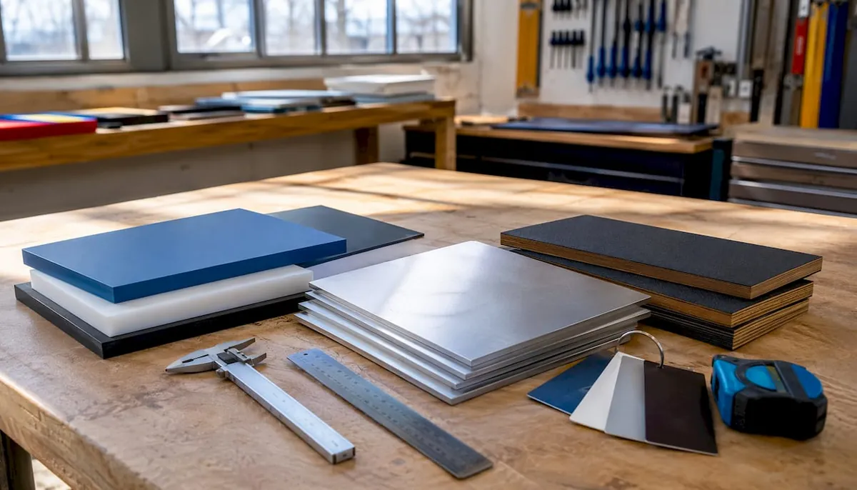 Different durable locker material samples