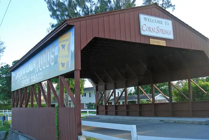 Covered bridge in Coral Springs, Coral Springs, FL