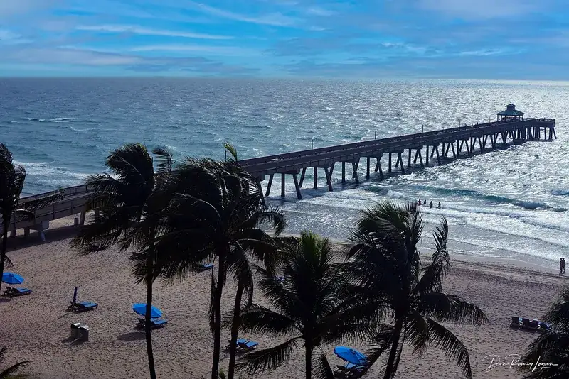 Deerfield Beach pier and oceanfront, Deerfield Beach, FL