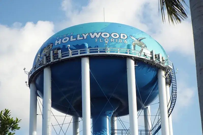 Hollywood Beach rooftops and oceanfront, Hollywood, FL
